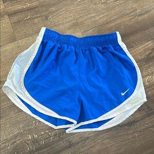 Nike Blue and White Athletic Shorts